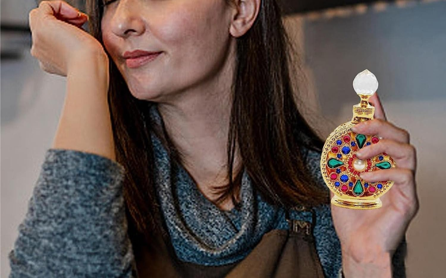 Perfume Atomiservintage Perfume for Women | 15Ml Beautiful Metal Bottle Dubai Perfume for Men Empty Bottle image number 5