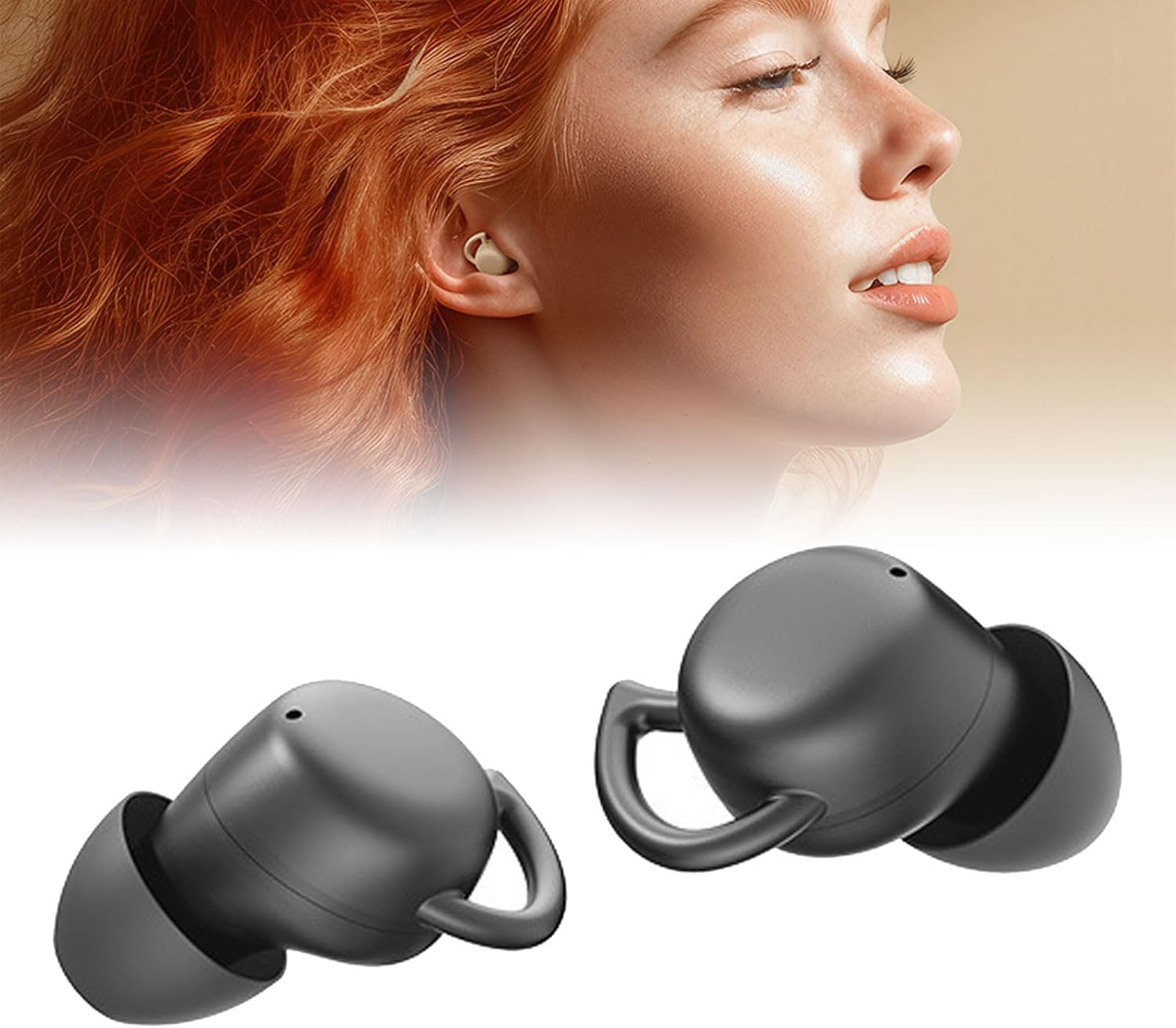 Bewinner Wireless Earphones with Noise Cancellation, Bluetooth 5.4, 25 Hours Playtime, Hifi Sound, Gaming with Low Latency, Lightweight, Comfortable Fit for Running, Sports and (Black) image number 3