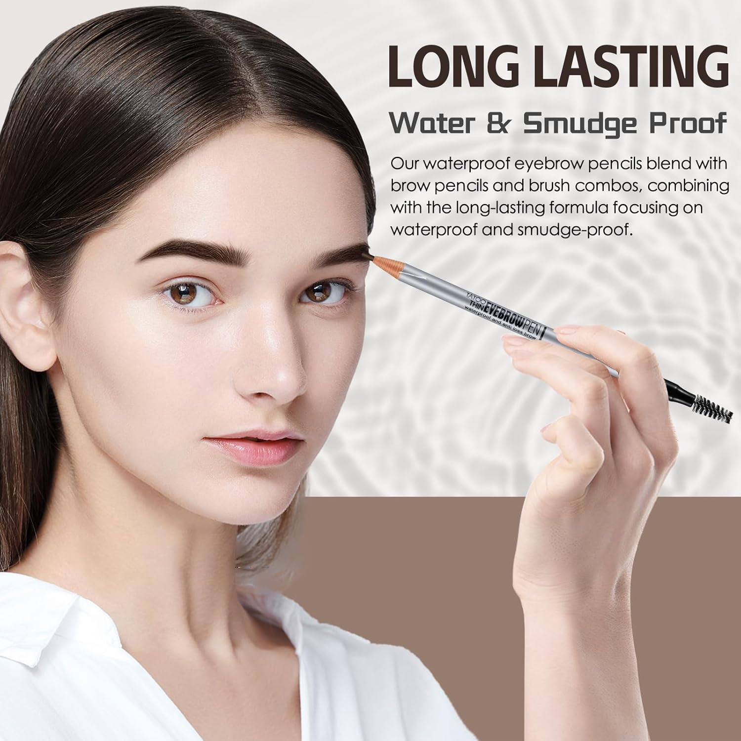 Apooliy Waterproof Eyebrow Pencil,Pull Cord Brow Pen Long Lasting,Microblading Supplies Brow for Marking Filling Outlining Eye Brow Liners image number 3