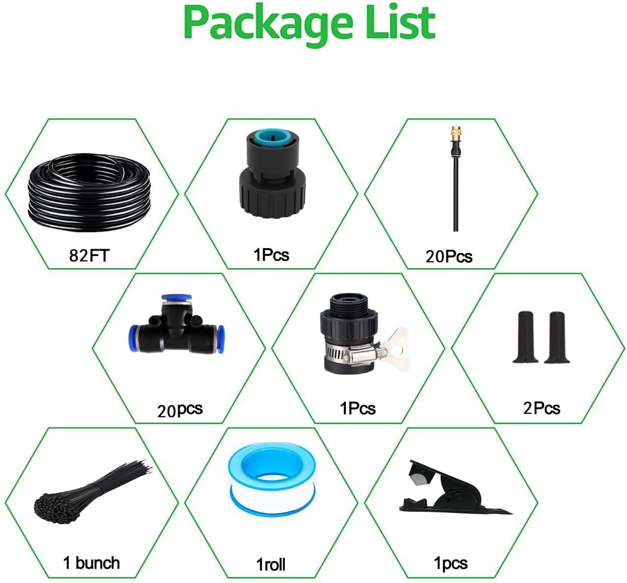 New Drip Irrigation System,Automatic Irrigation System with Replaceable 360-Degree Bending Dropper,Adjustable Atomizing Copper Nozzle for Watering System Garden Plants.(Automatic Timer) image number 3