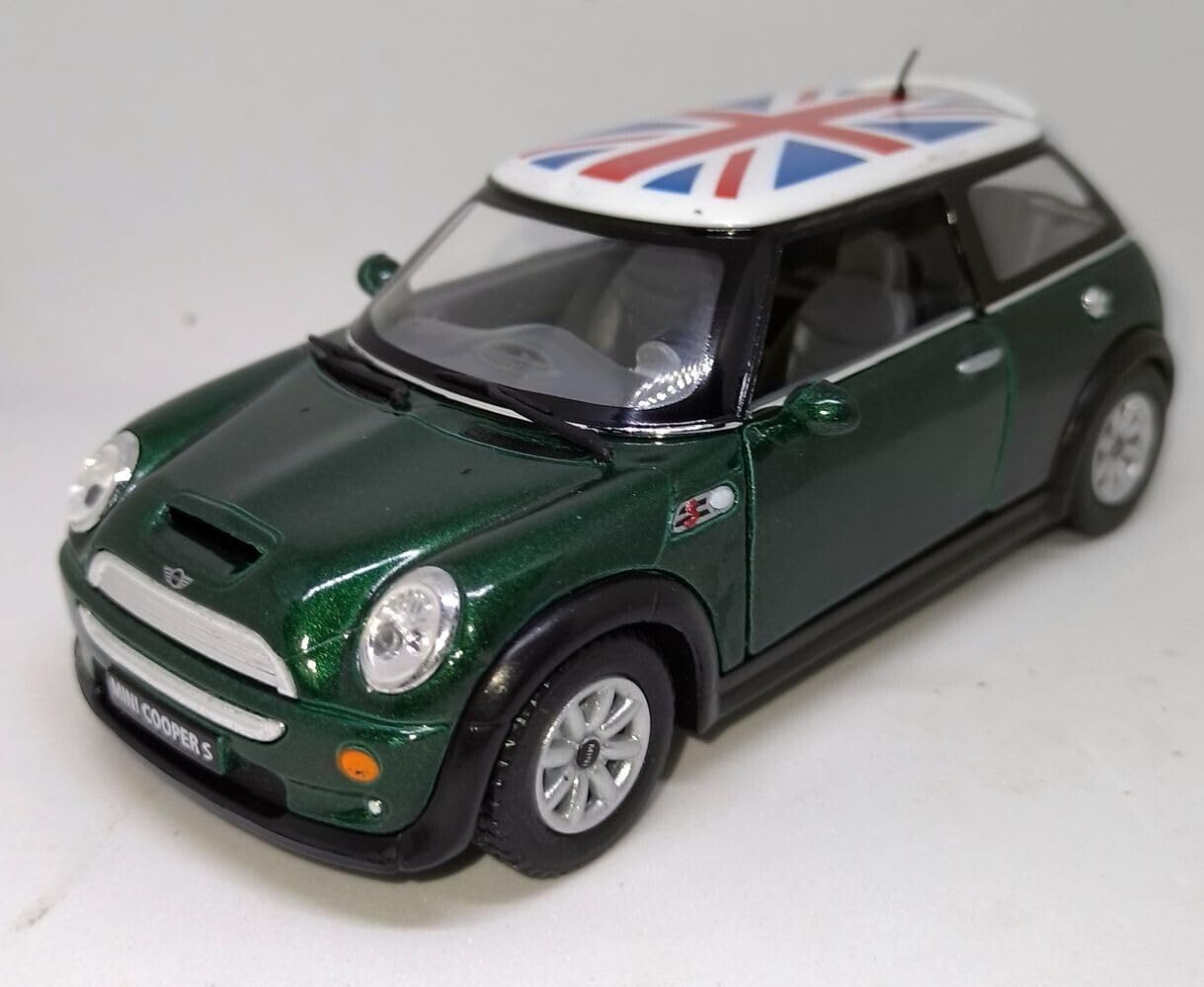 Kinsmart 5" Mini Cooper (British Flag Green) - Green image number 5