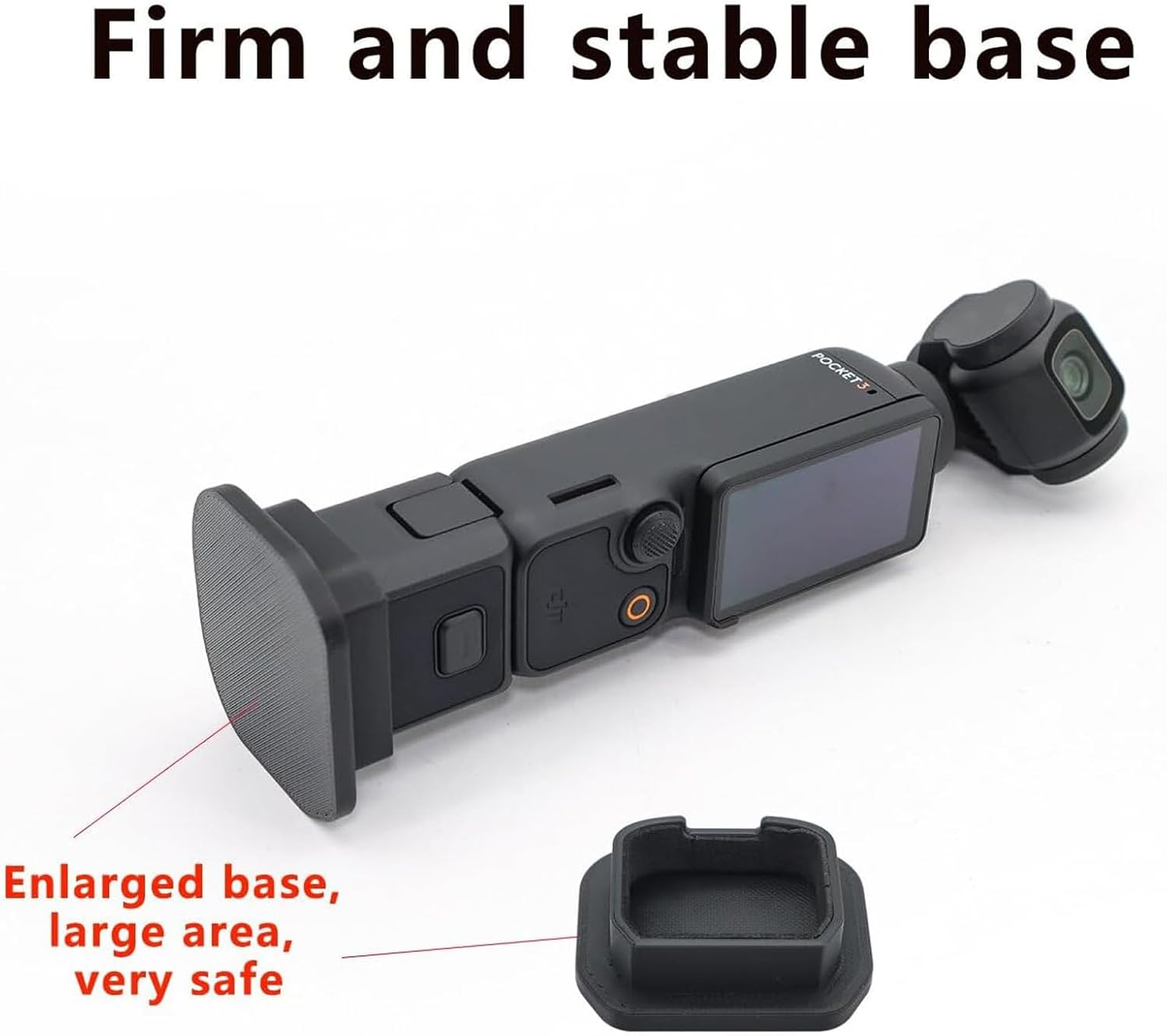 Buziba Support Base Stand Base for DJI OSMO Pocket 3 Handheld Gimbal Camera Desktop Stable Bracket Non-Slip Camera Mount Accessories image number 3