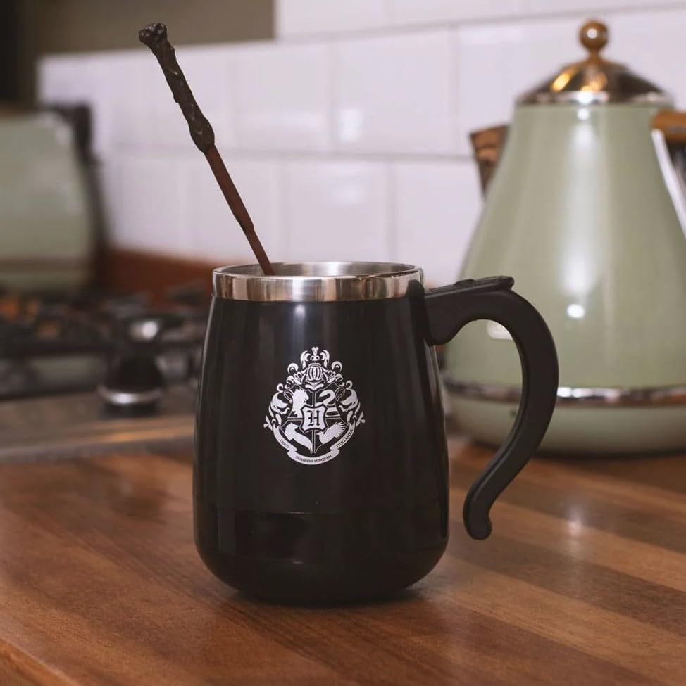 Harry Potter Mug with Magic Wand, Self-Stirring Mug, a Must for Muggles & Magicians, 350 Ml, Harry Potter Coffee Mug, Self-Stirring image number 5