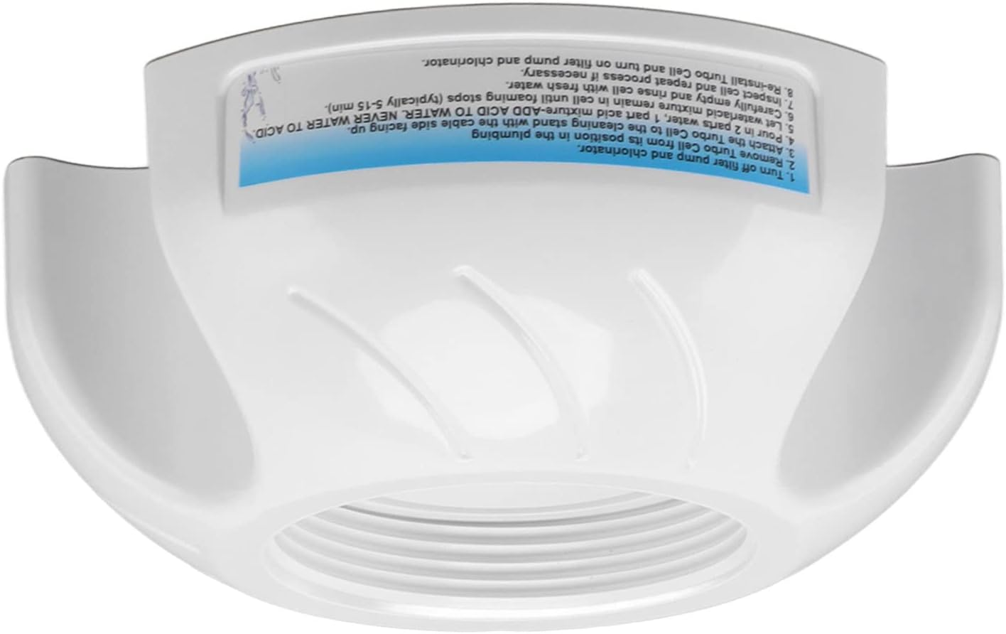 Pool Cleaning Stand, Pool Washing Stand Heavy Duty Plastic White Salt Cell Cleaning for Salt Pool image number 1