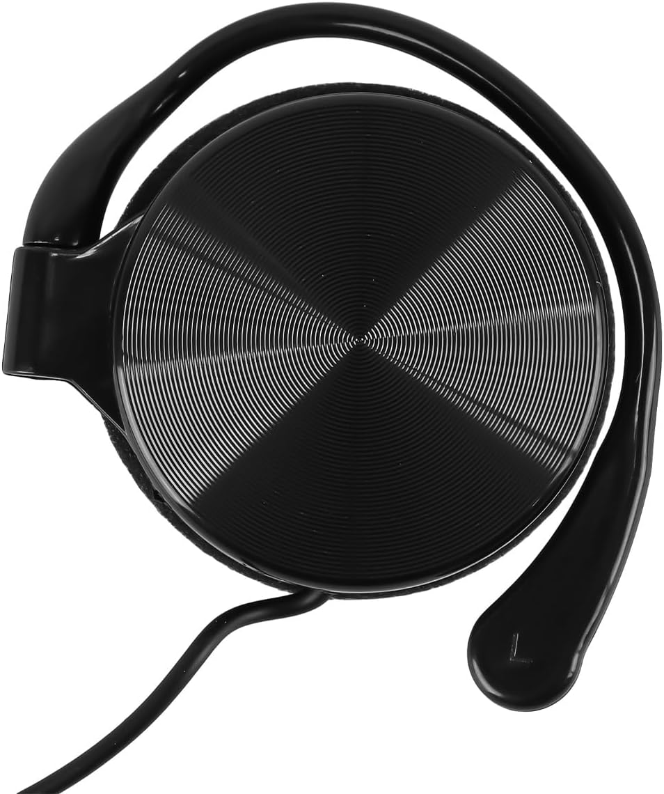 Laroal Wired Clip on Ear Headphones,Portable On-Ear Headphones with Microphone and Call Controller for Desktop Computer (3.5Mm Dual Interface) image number 1