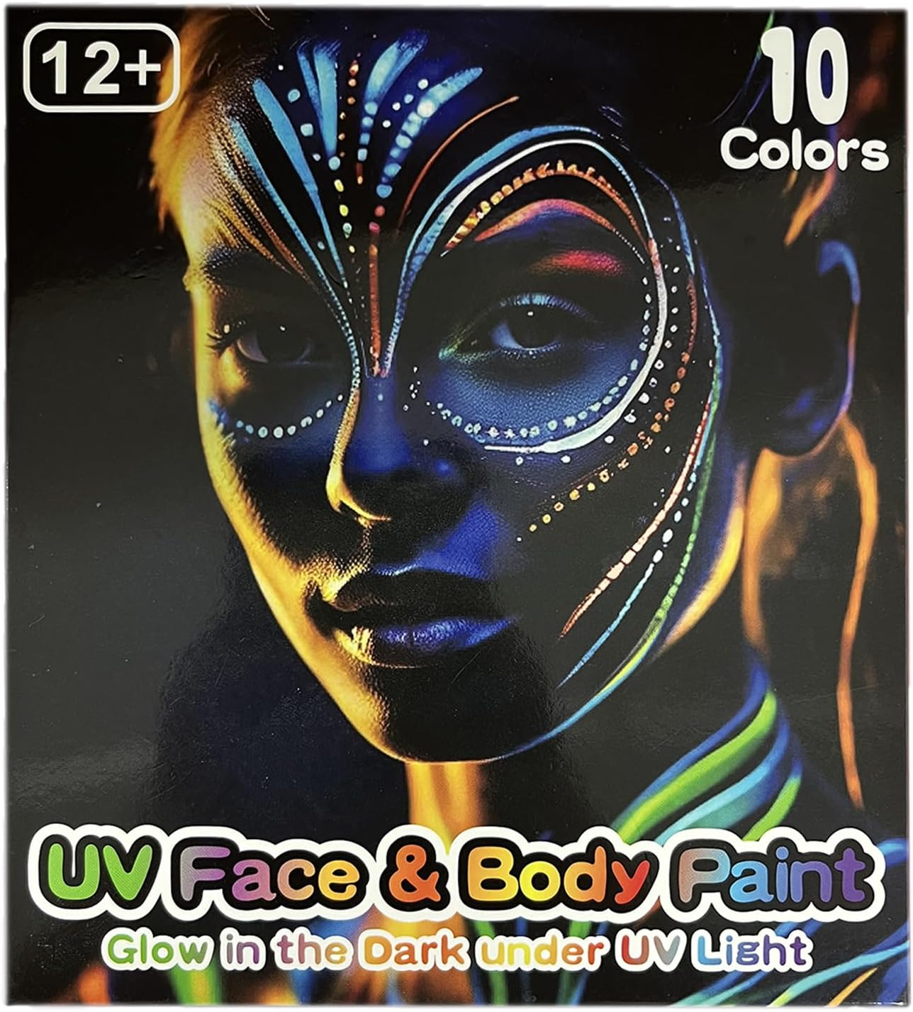 Nsxsu Halloween Makeup Glow in the Dark Face Paint Markers 10 Colors, Neon Body Paint Pen for Skin Glow under Black Light, Washable UV Temporary Tattoo Pens for Glow Party Supplies image number 5