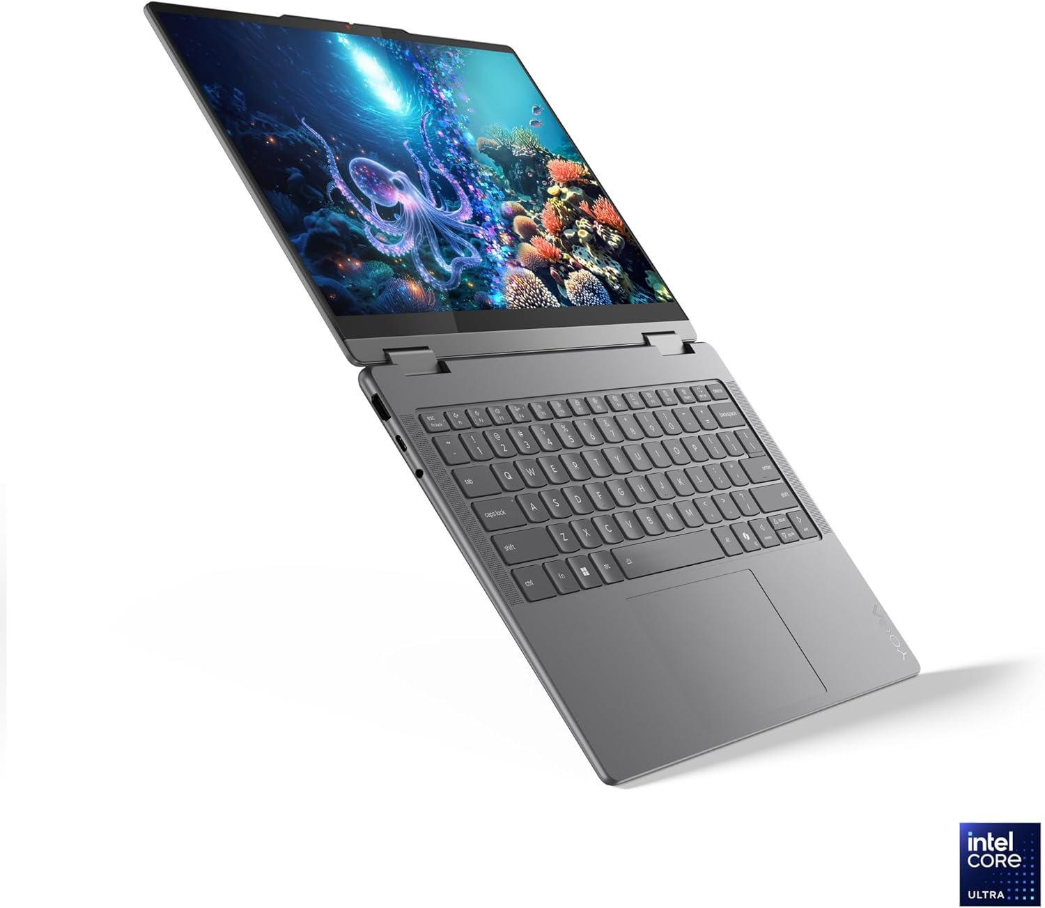 Lenovo Yoga 7 2-In-1 14ILL10 Co-Pilot+ 14" 2.8K WQXGA+ OLED Touch Display Ultra 7 258V 32GB 1TB SSD Digital Pen Win11H Luna Grey 83JQ000EAU image number 1