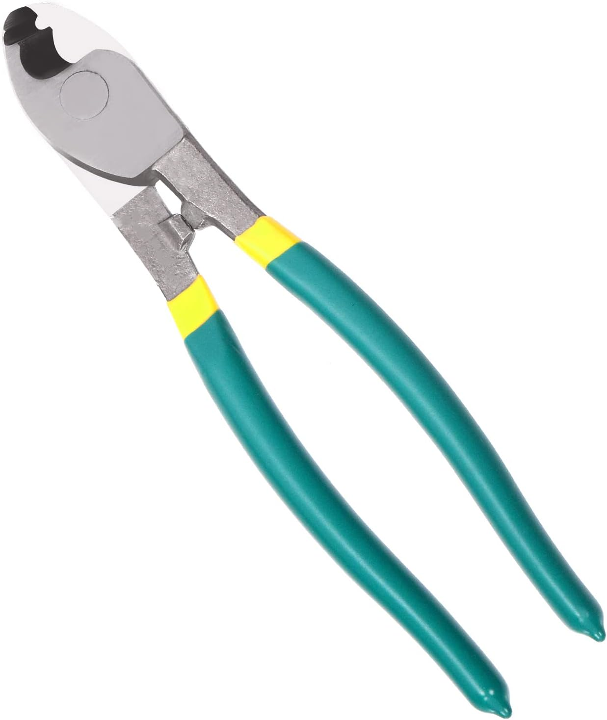 Glarks 10 Inch High Leverage Cable Cutter, Heavy Duty Stainless Steel Wire Rope Cutter Sharp Cable Cutting Pliers with Comfortable Grip for Aluminum, Copper, Communication Cable and Bike Brake Cable