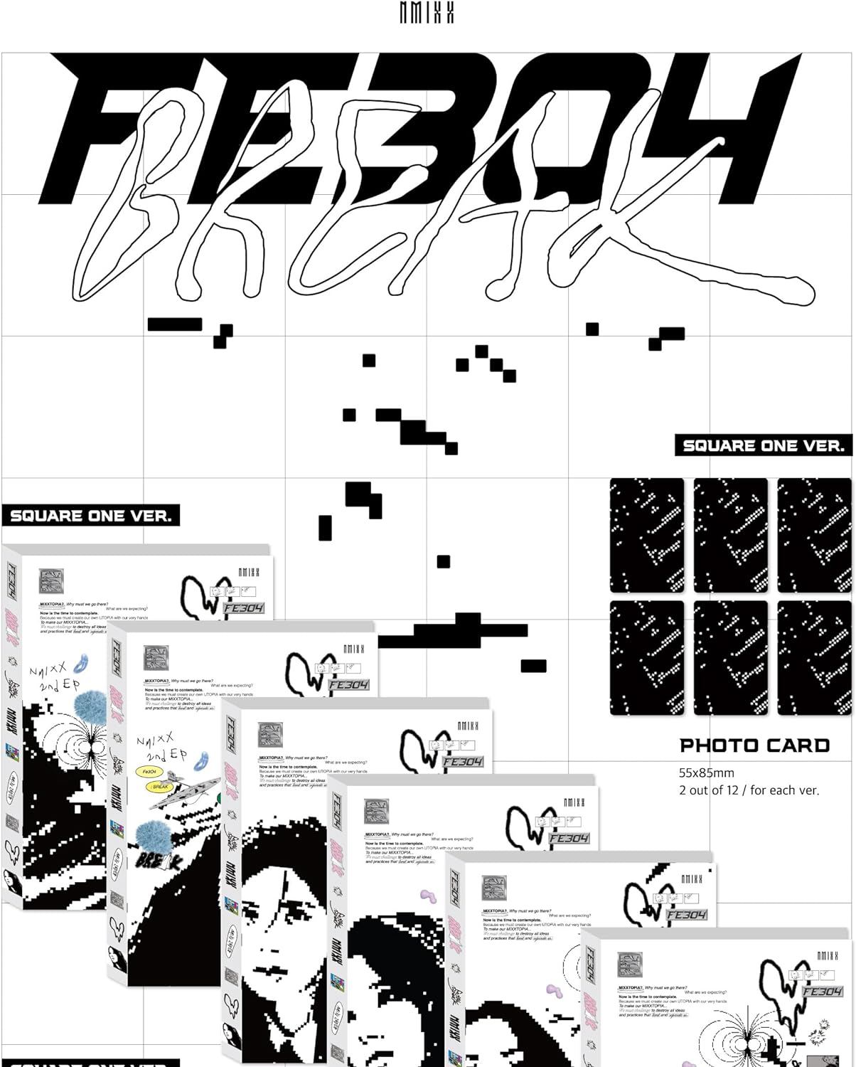 NMIXX Fe3O4 : Break 2Nd Mini Album Standard MIXX BLOOD Version Cd+120P Photobook+1P Postcard+2P Photocard+Tracking Sealed Fe304 image number 3