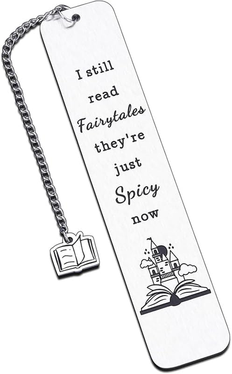RFTWXHPN Bookmark: I Still Read Fairytales They'Re Just Spicier Now, Stainless Steel, 1 Piece image number 3