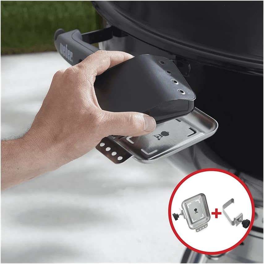 Weber Connect 6-Piece Thermometer Mounting Kit, Black