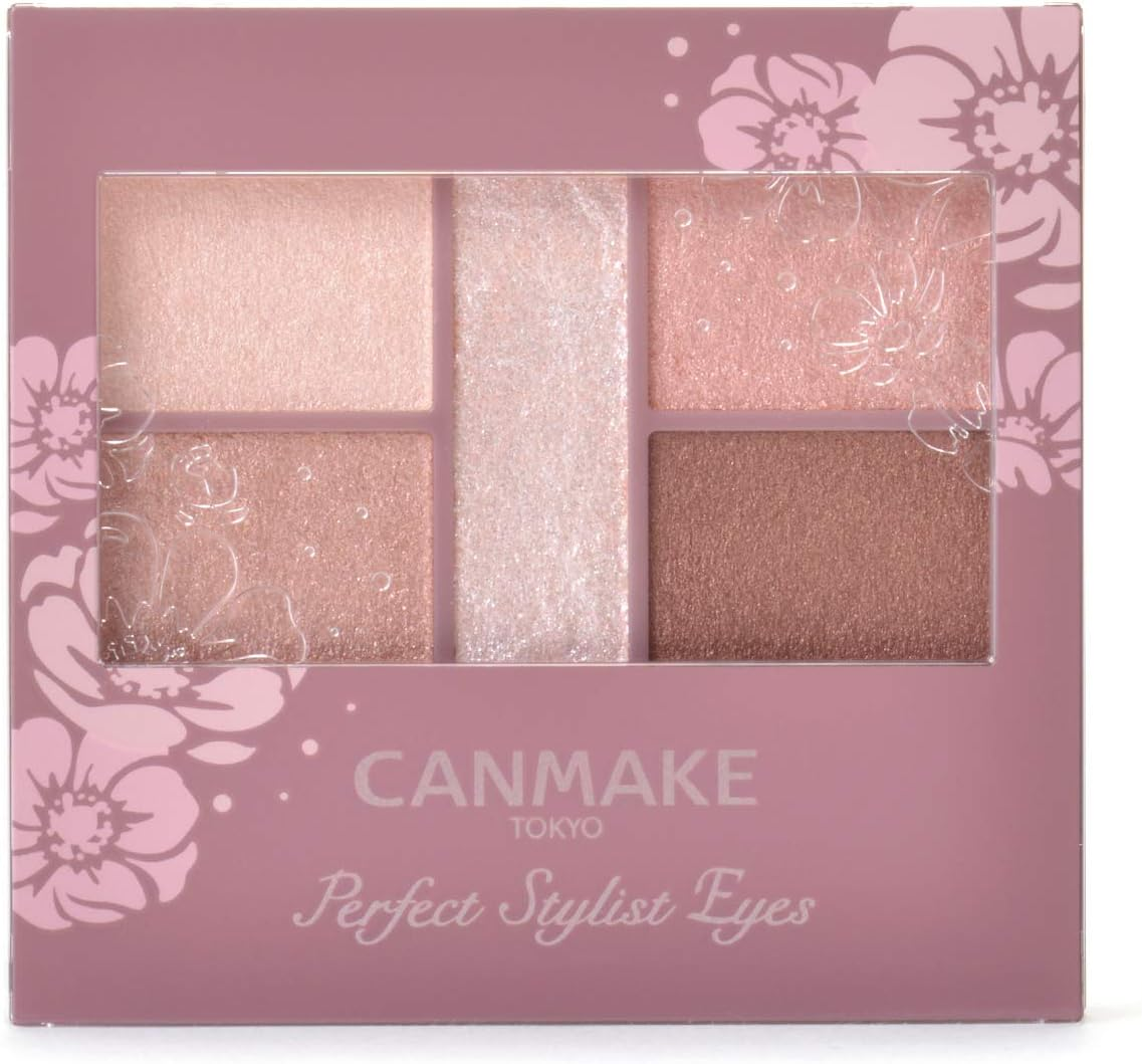 Canmake Perfect Stylist 5 Shades Eyes Shadow 3 G, 24 Mellow Peach Tea image number 3