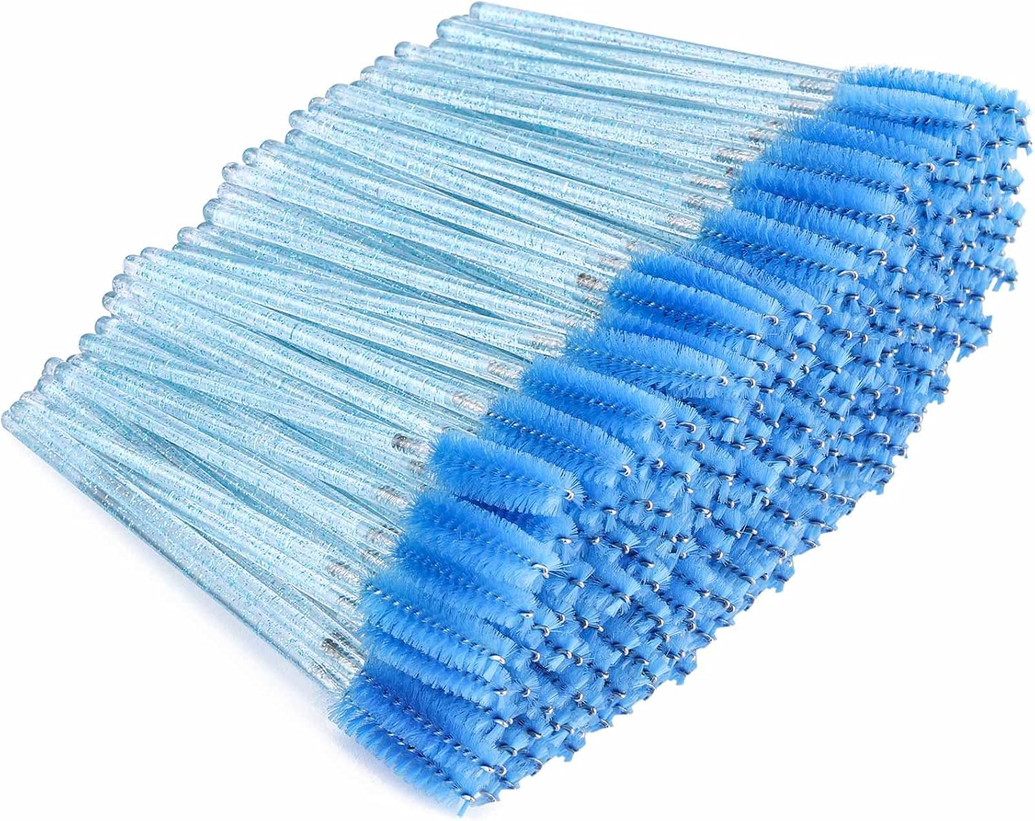 500 Disposable Mascara Wands Eyelash Brush Spoolies for Eyebrow Eye Lash Extension Pink
