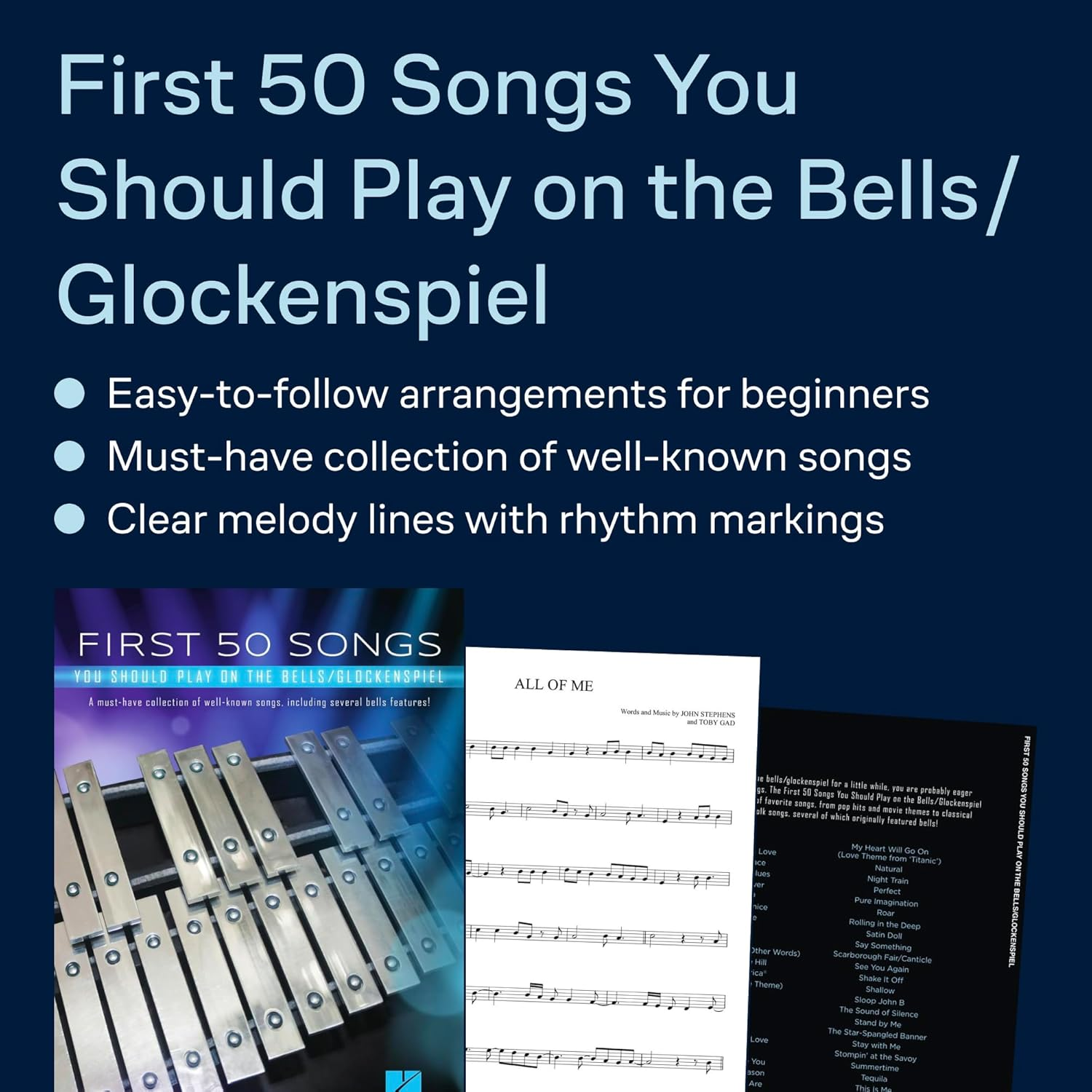 First 50 Songs You Should Play on the Bells/Glockenspiel: a Must-Have Collection of Well-Known Songs, Including Several Bells Features! image number 3