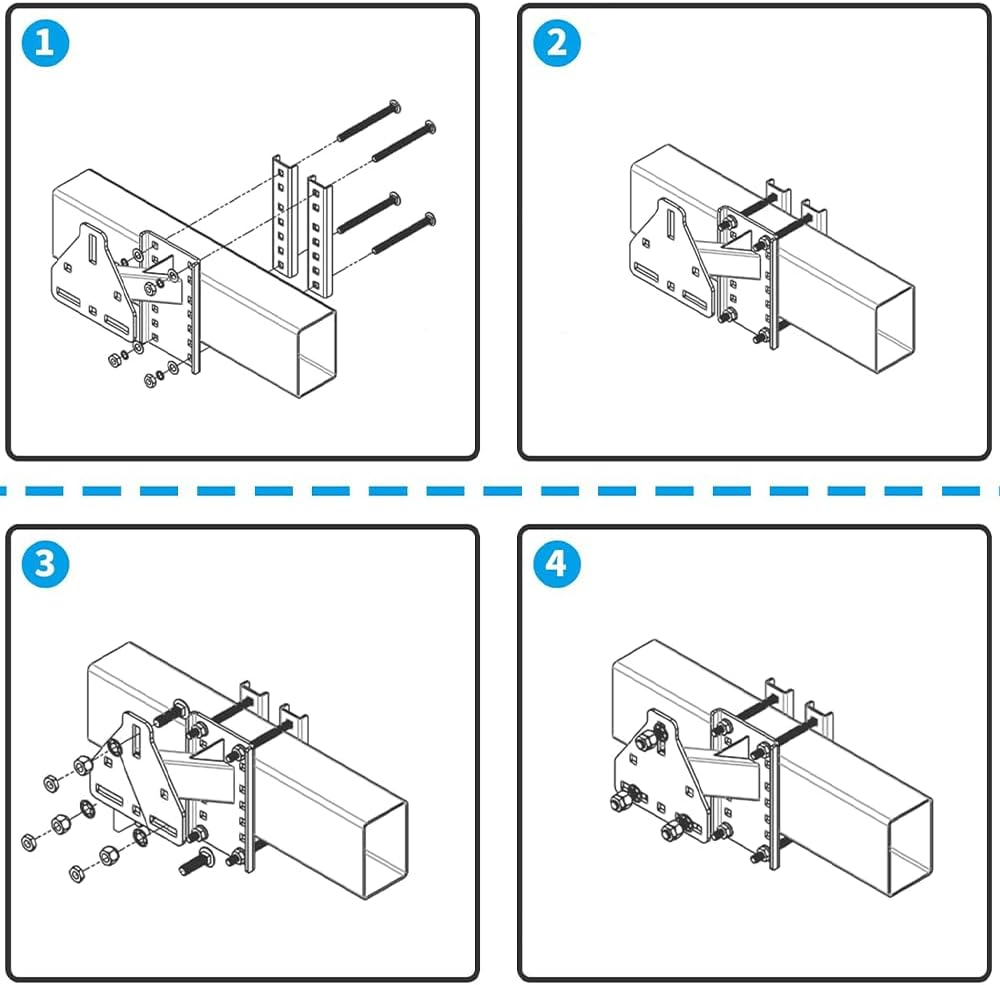 Heavy-Duty Trailer Spare Tire Carrier Mount,Universal Fit 4/5/6/8 Lug Wheels,Up to 160 Lbs Capacity,For Utility Boat RV Trailers,4"-6.5" Bolt Patterns