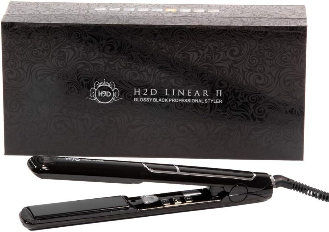 H2D Linear II Hair Straightener, Gloss Black image number 2