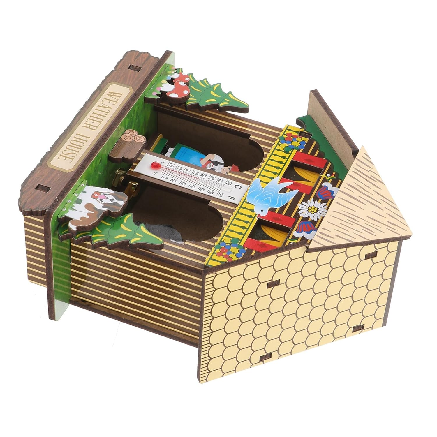 Wall Hanging Barometer Hygrothermograph Household Weather Station Practical Analog Temperature Humidity Monitor for Indoor Home Decor Random Color image number 6