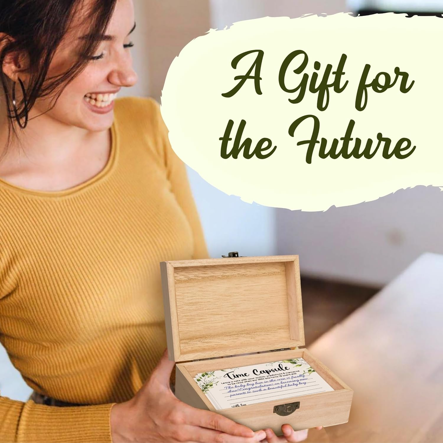 Time Capsule Box 1St Birthday - Baby Time Capsule for First Birthday Party Games, Keepsake Gifts for Babies Girl image number 5