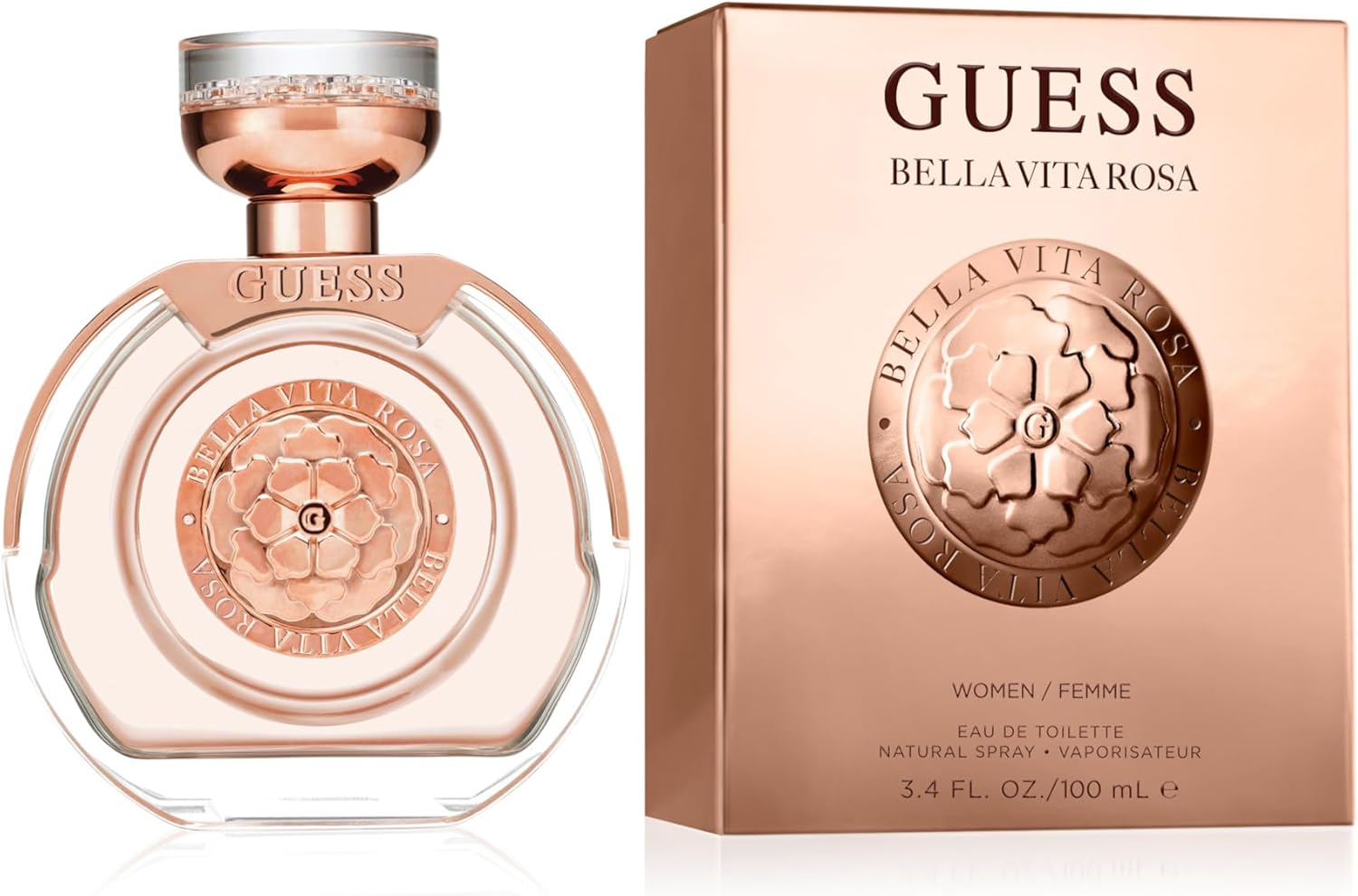 Guess Bella Vita Rosa Eau De Toilette Parfum for Women 100 Ml image number 3