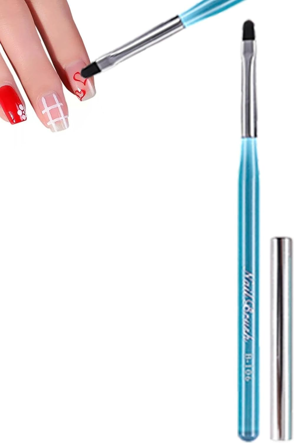 Nail Detail Brush - Gel Polish Liner Brushes,Gel Polish Liner Brushes, Gel Polish Design Painting Tools Fingernail Brush Nail Cleaning Brush - B-101 image number 6