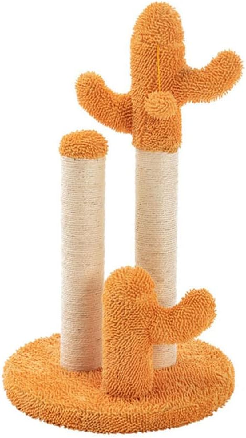 Cat Tree Tower Cat Climbing Frame with Sisal Rope Cat Cactus Scratching Post with Hanging Toys Cat Towers Cat Climbing House image number 3