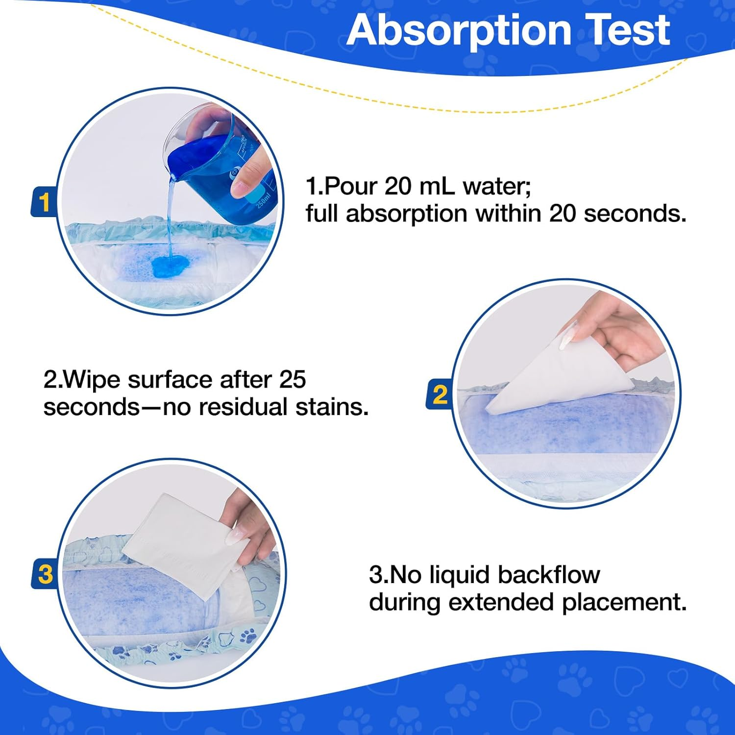 Male Dog Diapers Disposable with Wetness Indicator, Adjustable Puppy Diapers Male, Flashdry Gel Technology, Male Dog Wraps for Incontinence & Sprying (XS, Count, 26) image number 3