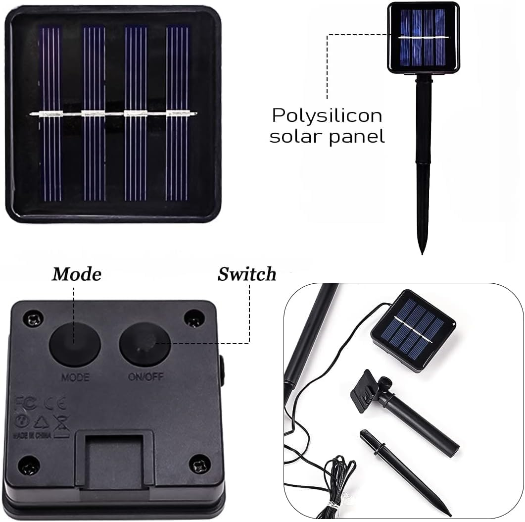 5 Pack Outdoor Solar Garden Pathway Stake Decorations Lights, Landscape Reindeer Santa Claus Christmas Tree Bell Lights Yard Lawn Walkway Winter Holiday Decor, Xmas Ornament Gifts(Combined Type) image number 4