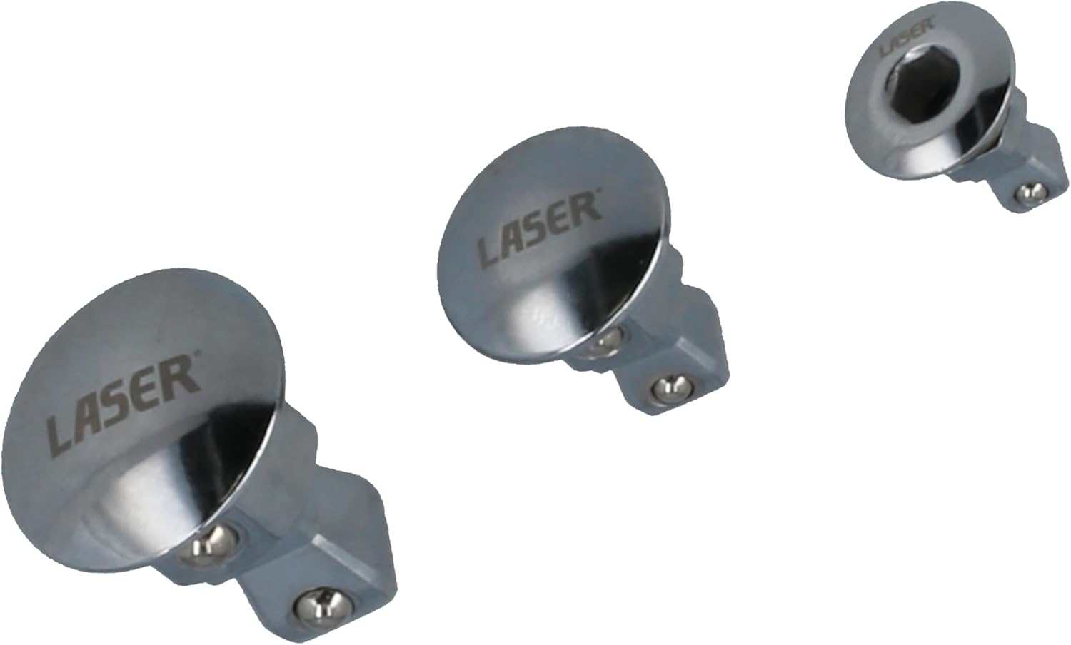 Laser 8944 Ratchet Spanner Adaptors with Wobble Function 3Pc