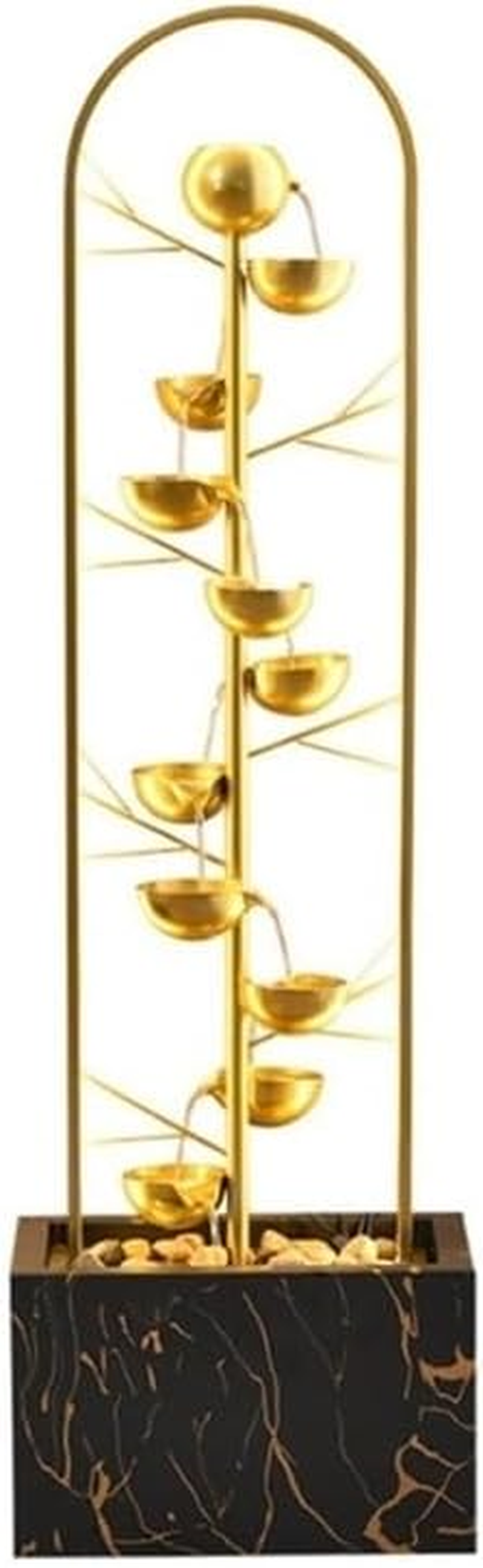 Outdoor Fountain Living Room Entrance, Housewarming, Wealth Attraction, Opening Ceremony Gift Decoration Modern Light Luxury Flowing Fountain image number 1