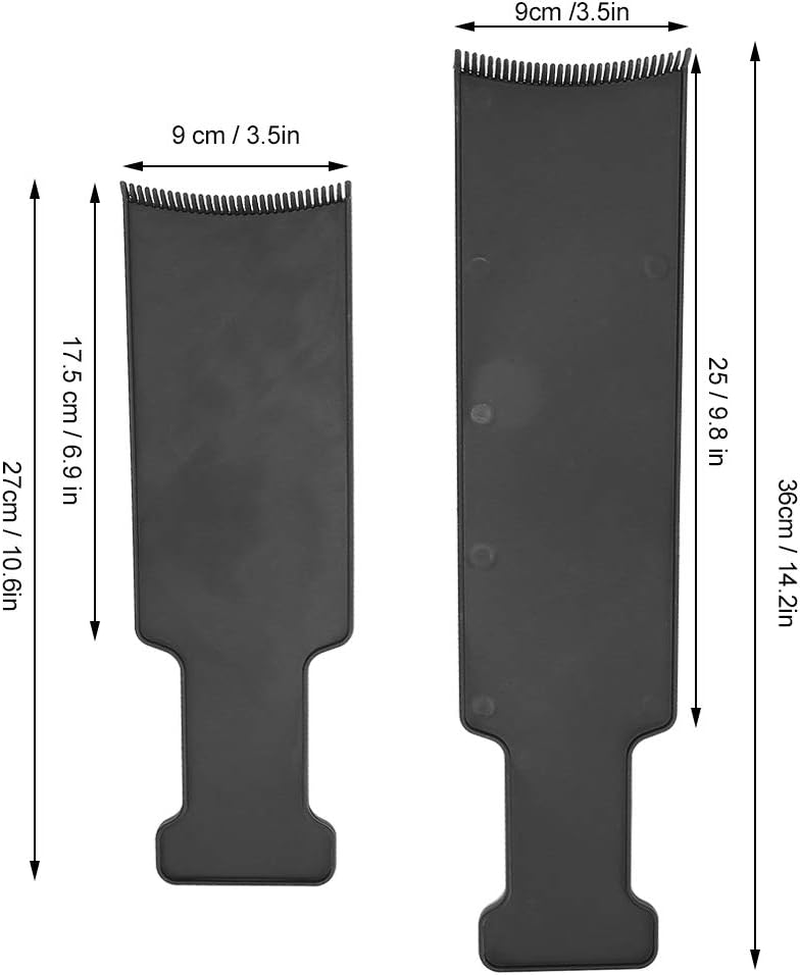 Balayage Board with Teeth, 2 Pcs Hair Dye Brush Board for Balayage Technique Professional Highlight Board Hair Dye Brush, for Hair Voloring and Salon image number 1