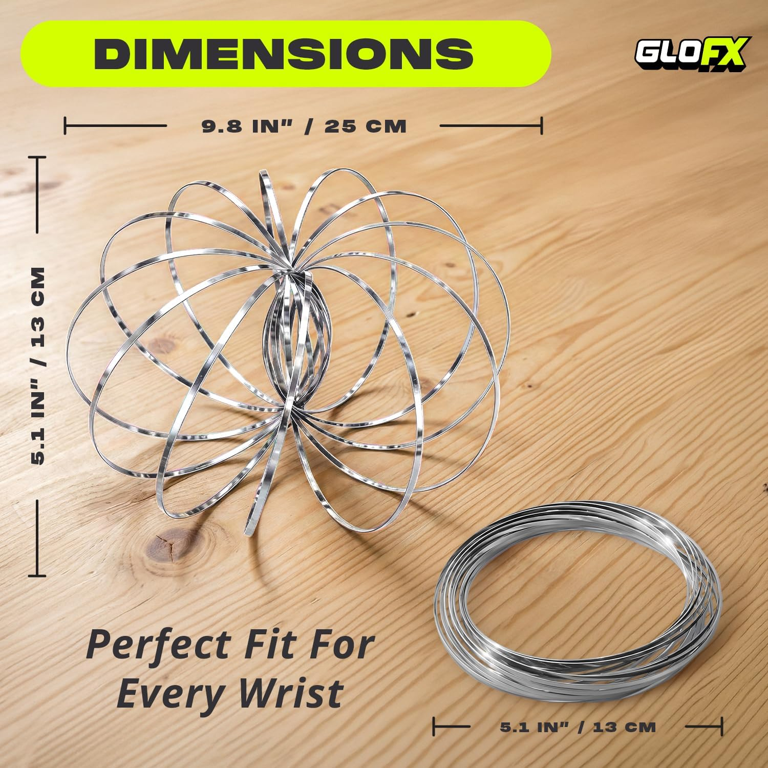 Glofx Flow Ring - Magic Kinetic Slinky Spring Interactive Toy image number 4