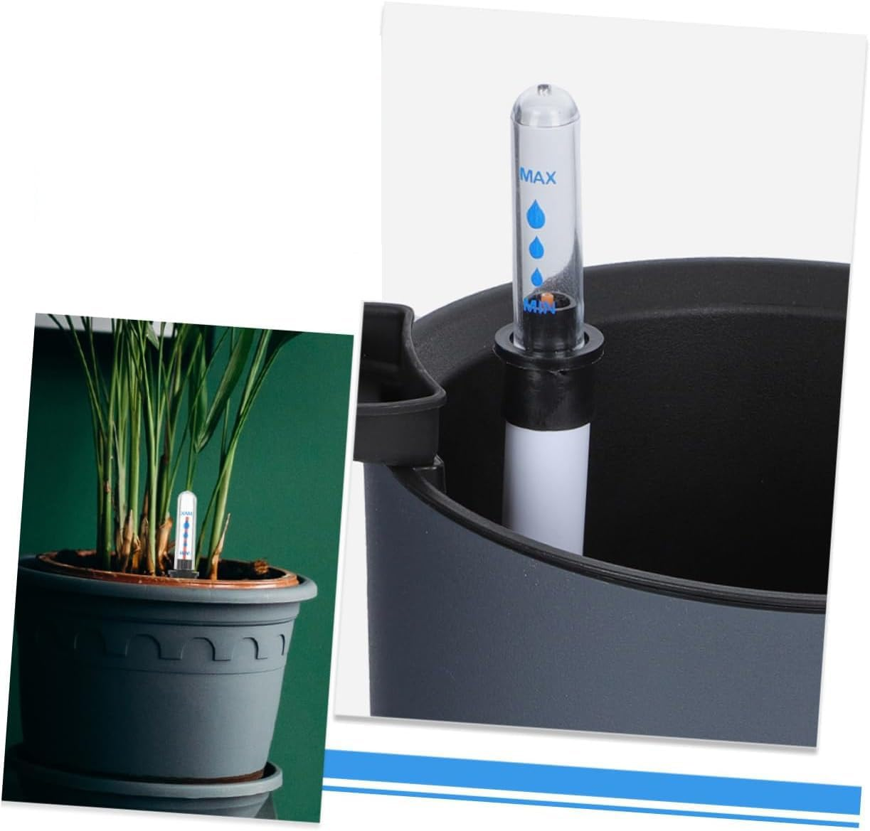 Limcryspp 4-Piece Flowerpot Water Level Indicator, Indoor Potted Flower Water Level Indicator, Plant Water Meter Water Meter White Plastic image number 5