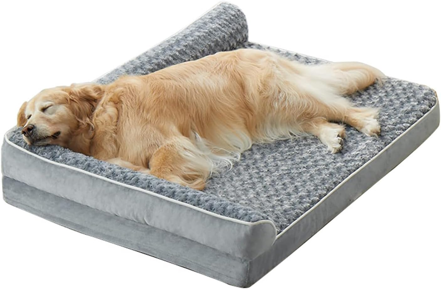 Orthopedic Dog Beds for Large Dogs-Waterproof Sofa Dogs Bed with Removable Washable Cover, Large Pet Bed with Waterproof Lining and Nonskid Bottom,Pet Bed for Larges Dogs, Grey (L) image number 5