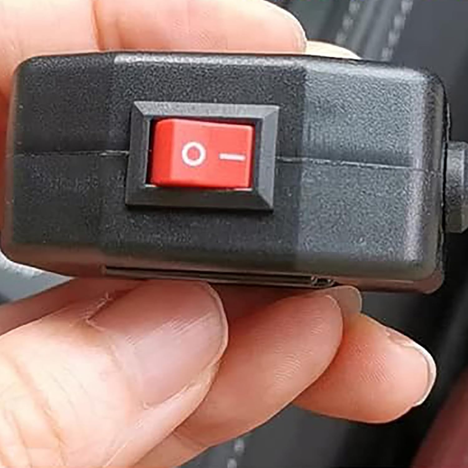 Tunghey Micro USB OBD2 OBD Power Cable for Dash Camera, OBD to Micro USB OBDII Adapter Hardwire Charger Cable 24 Hours Surveillance and Acc Two Mode with Switch Button 3.5M (Right Angle) - Left Angle image number 3