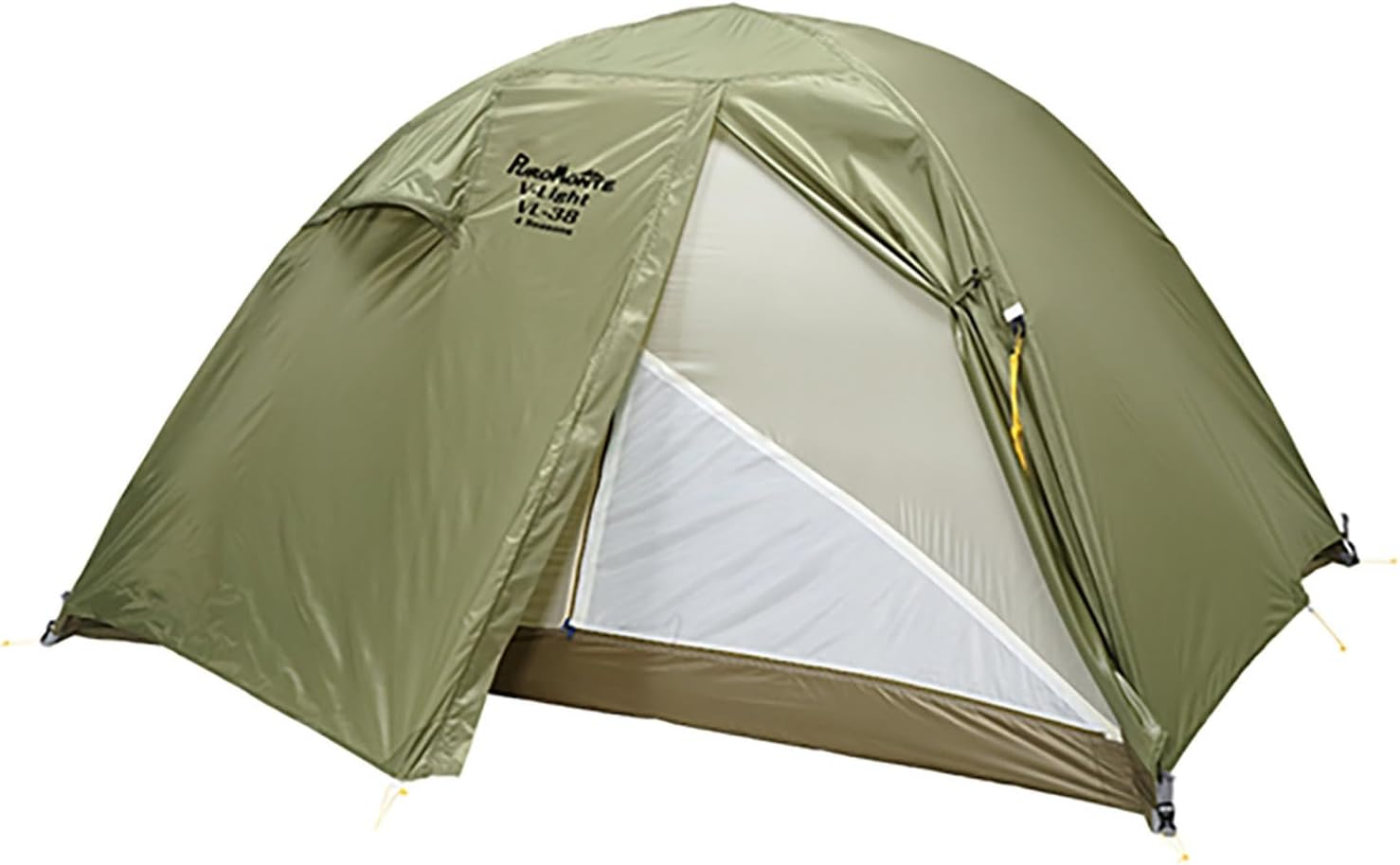 Puromonte VL38OLV Outdoor Camping Tent Lightweight Alpine Camping Tent for 3 People, Olive (OLV) image number 3