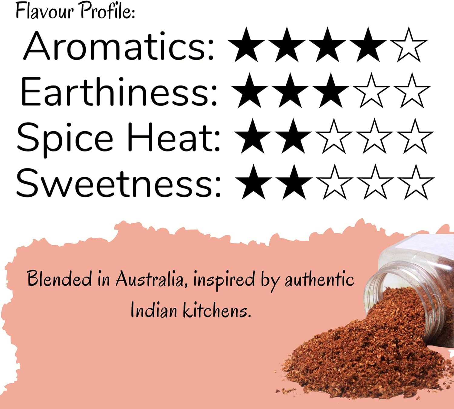 KABO Curry Masala 100G (3.52Oz) &ndash; Authentic Indian Spice Blend Complete Mix, No Onion or Tomato Prep Needed for Meats, Vegetables, Paneer, Lentils & Egg Medium Heat, 100% Natural, Vegan, No Additives, Ziplock Pouch image number 6