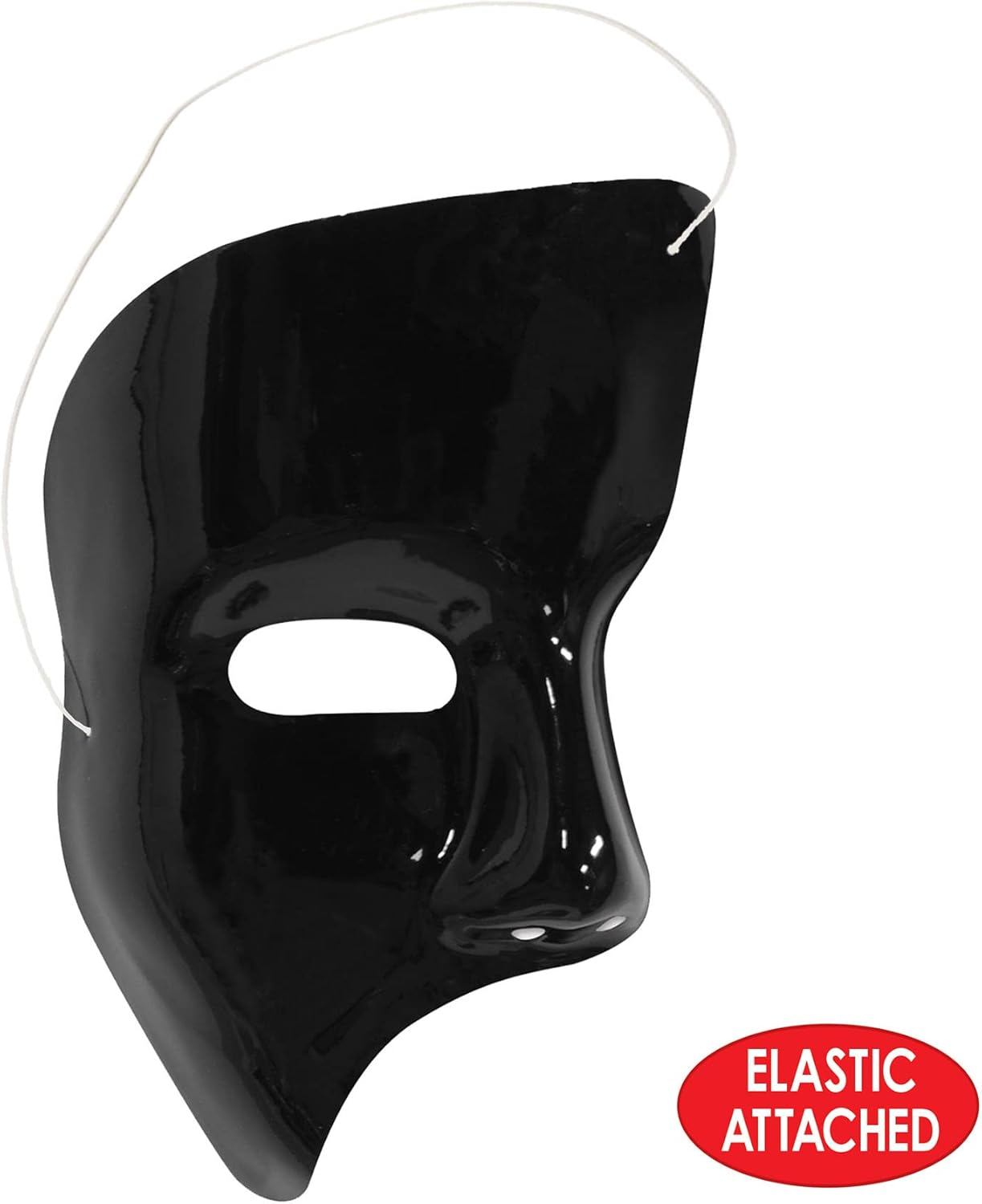Beistle 60820-BK Phantom Masks (24 Pack), Black image number 2