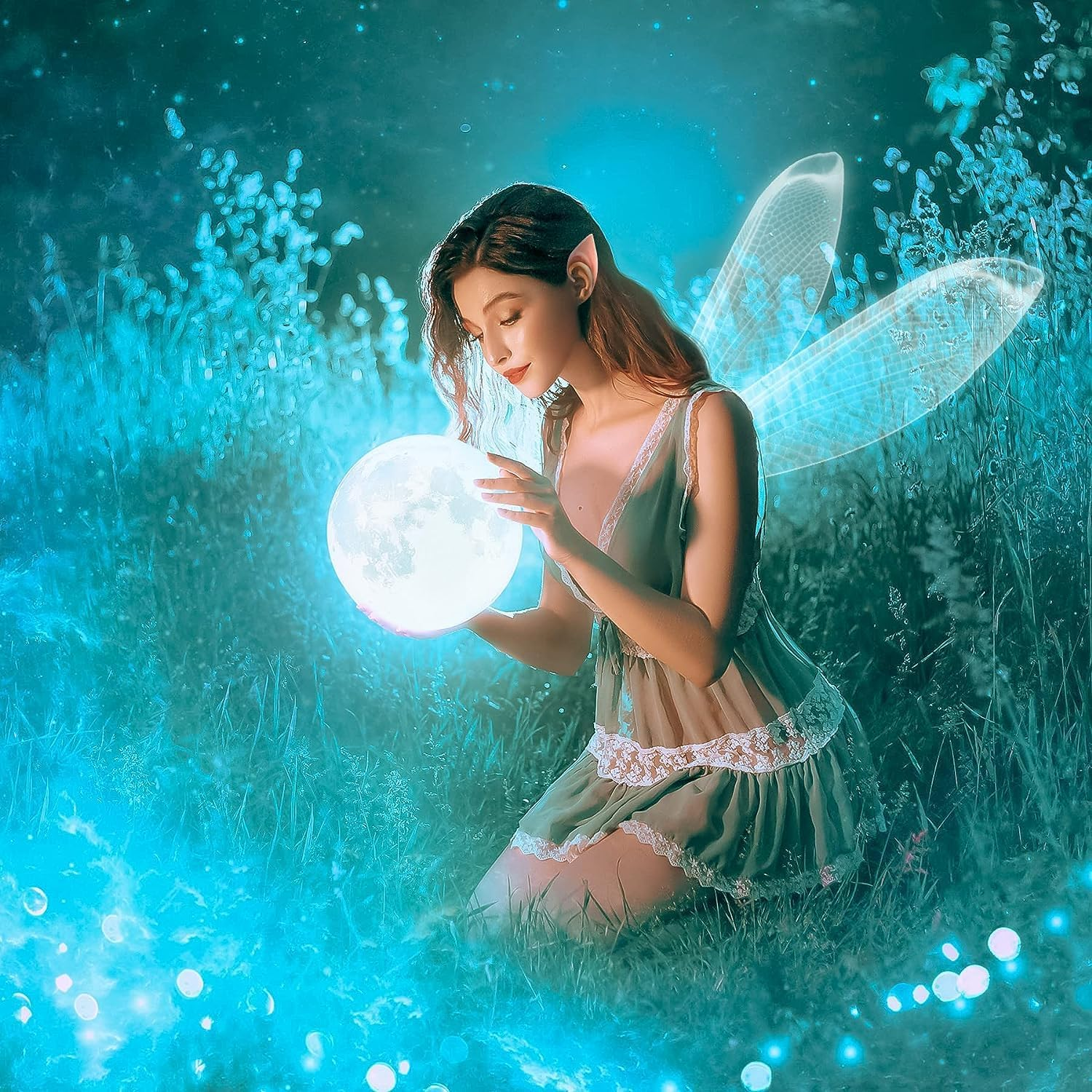 Fairy Pixie Elf Ears - WEEMAGIC Cosplay Latex Soft Pointy Ear Tips, Elven Vampire Fake Ear for Women Kids Halloween Christmas Party Dress up Costume Masquerade Accessories (6 Pairs) image number 6