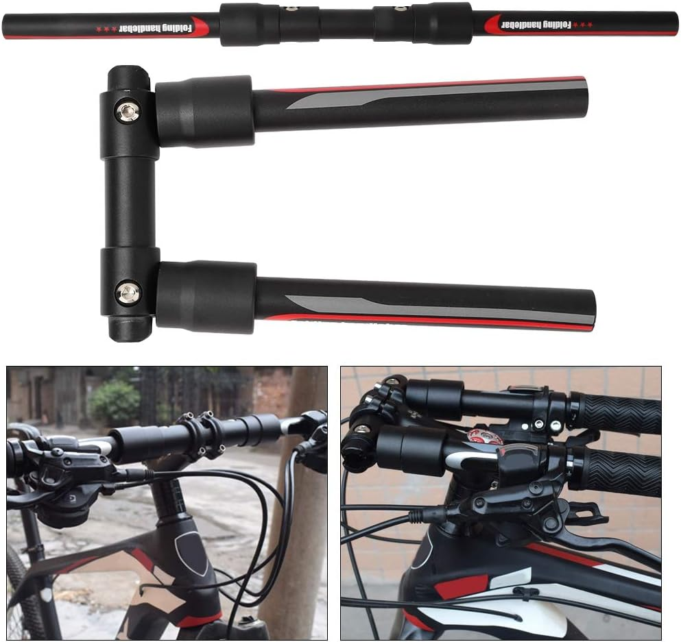 Foldable Storage Case Handlebar for Mountain Bikes, Scooters & Bicycles - Aluminium Alloy Accessory for Easy Installation and Space Saving image number 6