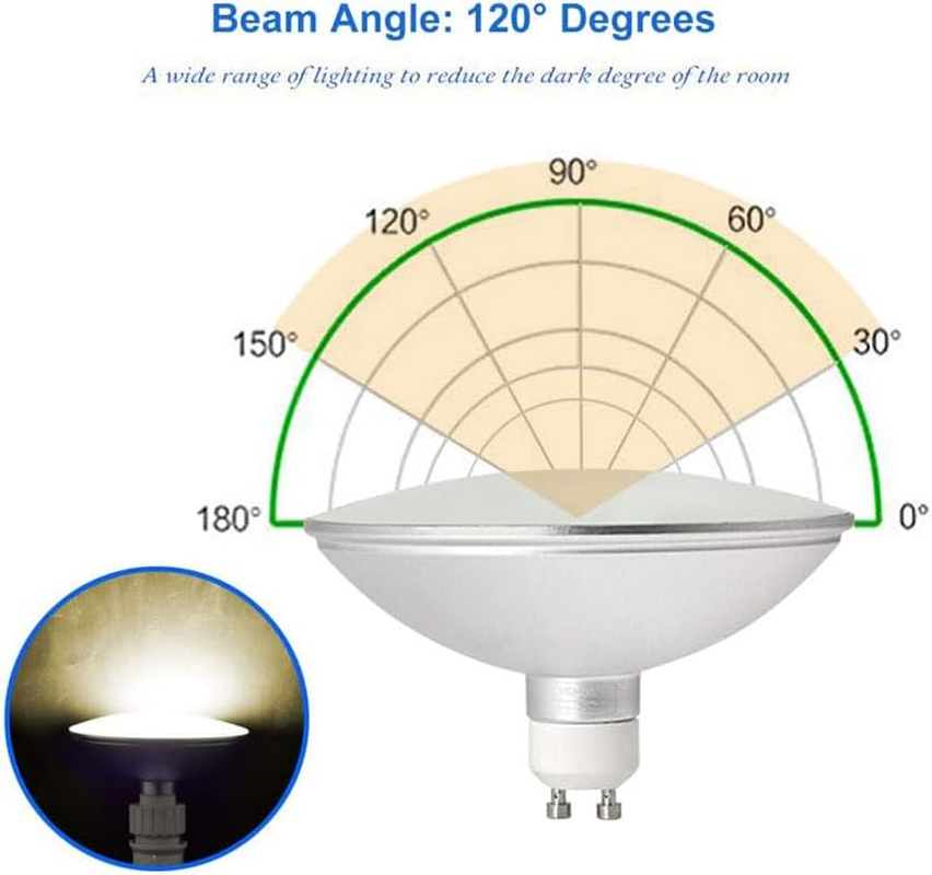 ALQFFHL AR111 LED Bulb Based on GU10, 12W 1200 Lm, Waterproof IP65, Replacement Halogen 100 W, LED Reflector Lights ES11 for Spotlights, Downlights, Track Lighting, Cool White 6000K
