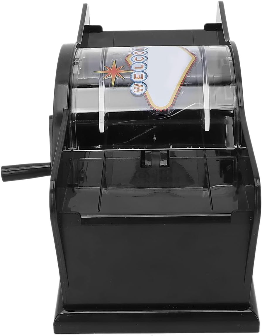 Casino Card Manual Shuffler, Card Shuffler Mute Safe Firm Sturdy Wear Resistant Portable Compact for Men Women for Family Gathering for Home Office
