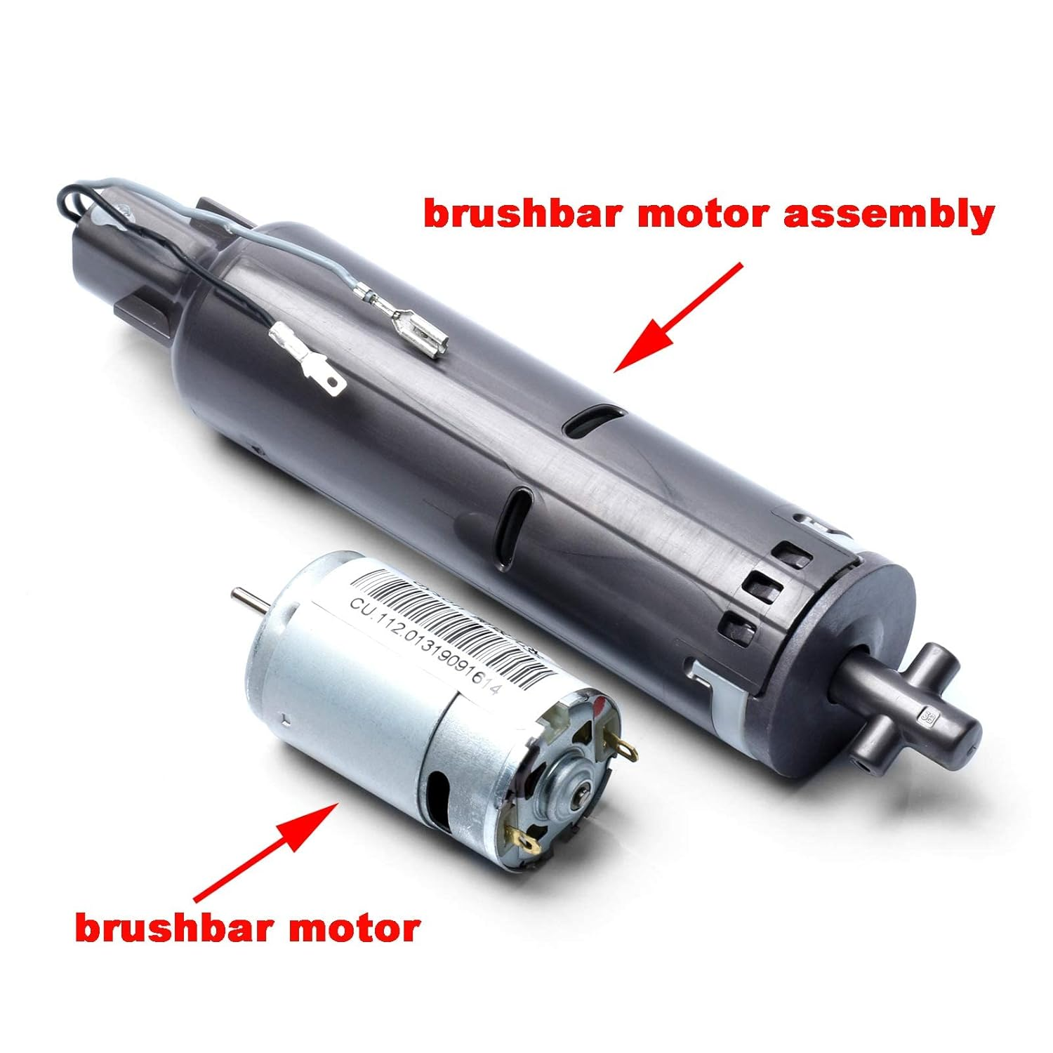 HUAYUWA Soft Roller Head Brushbar Motor 1030986 1030855 Fits for Dyson V6 V7 V8 V10 Vacuum Cleaner Soft Velvet Roller Accessories image number 2