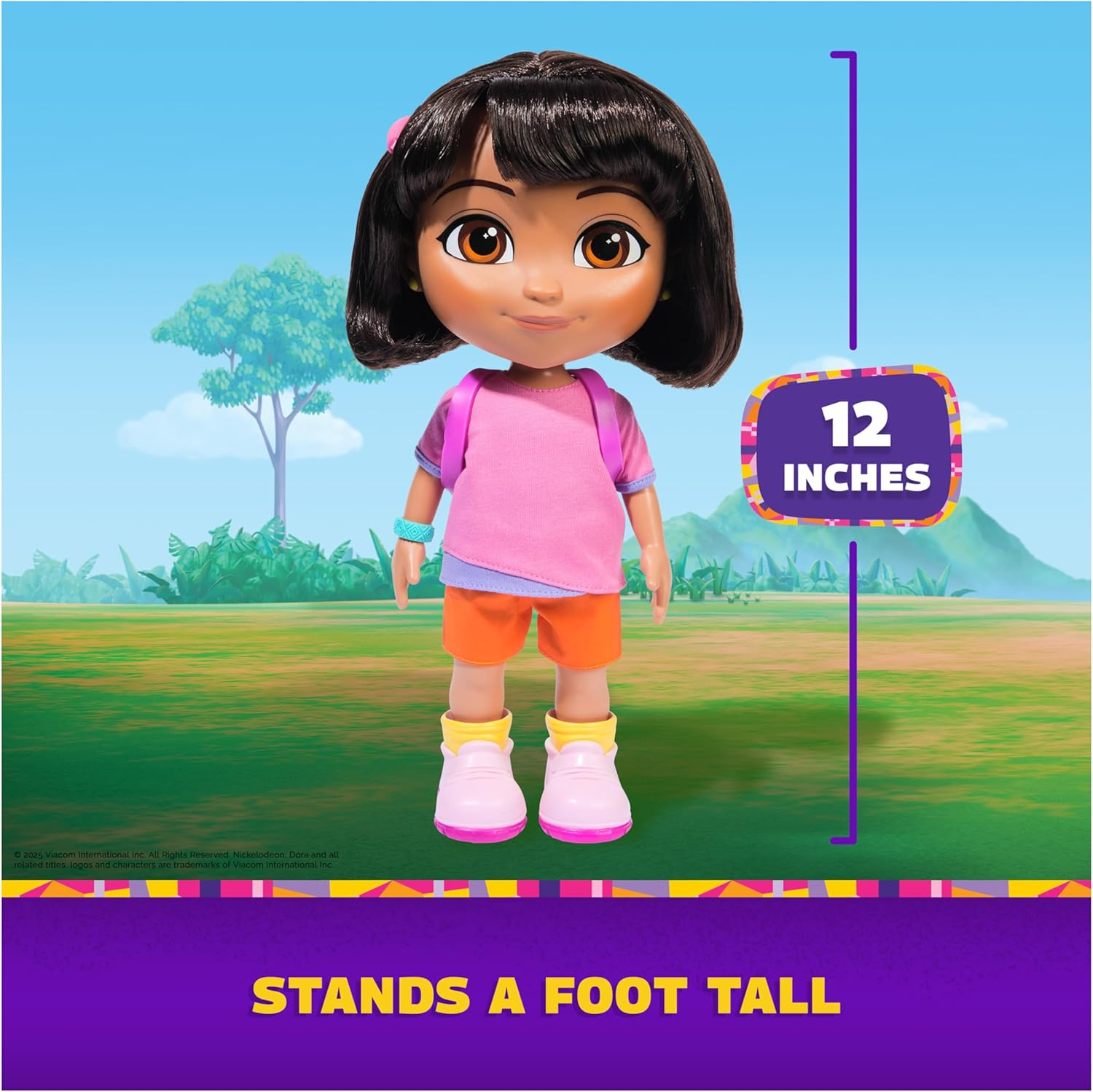 Dora, Sing & Explore Dora Doll with Music, Sound Effects, Bilingual Phrases, Doll Clothes and Accessories, Kids Toys for Girls and Boys Ages 3 and Up image number 3
