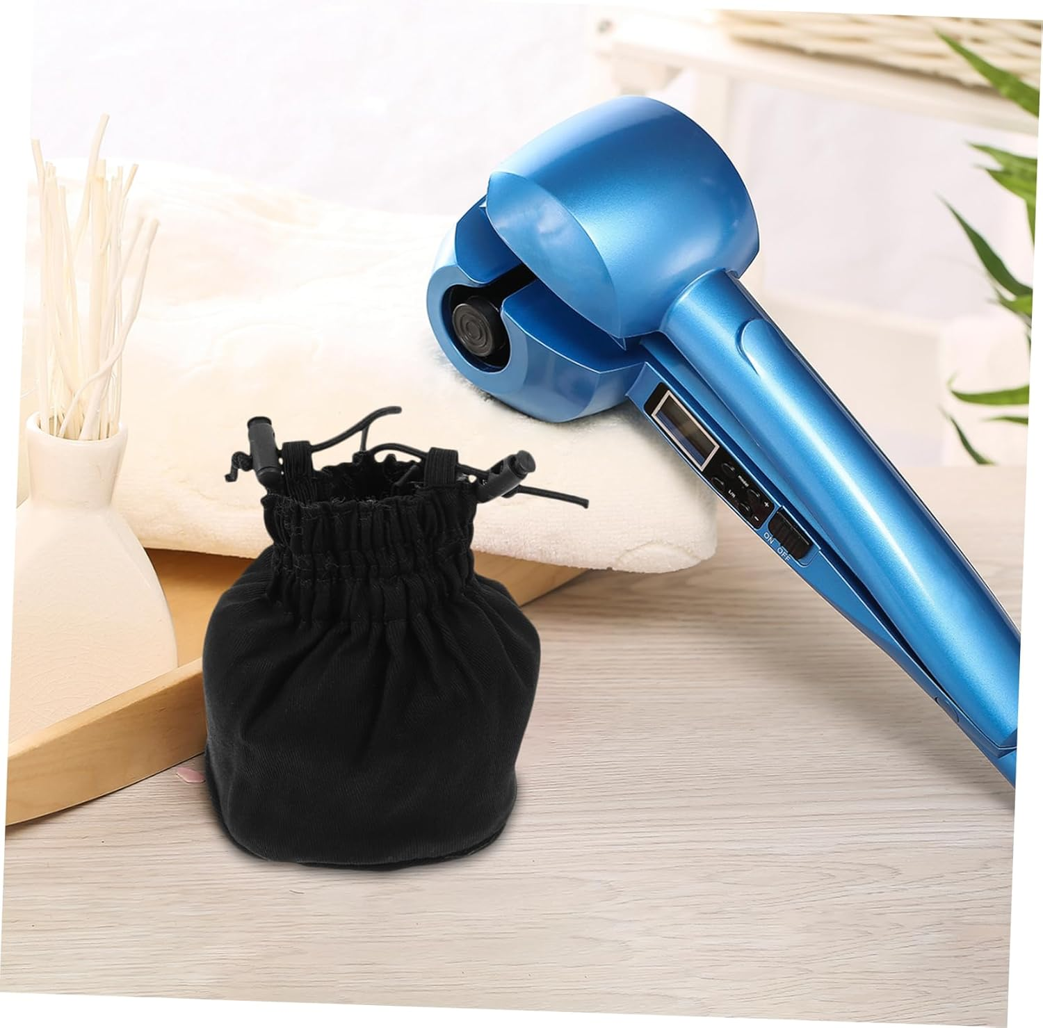 Gogogmee Foldable Canvas Hair Dryer Diffuser Cover Portable Hair Blower Attachment Mesh Design image number 5