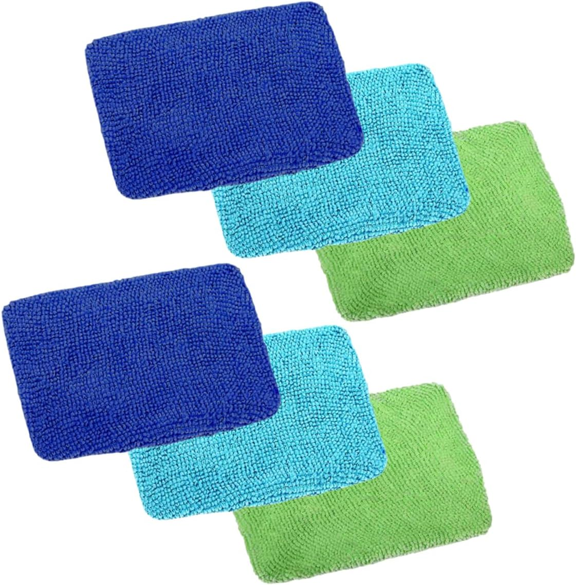 ABOOFAN 6Pcs Microfiber Cleaning Cloth Glass Cleaner Wiper Washable Reusable Car Windshield Rear View Mirror Automotive Tool Dust Remover Kitchen Dish Care