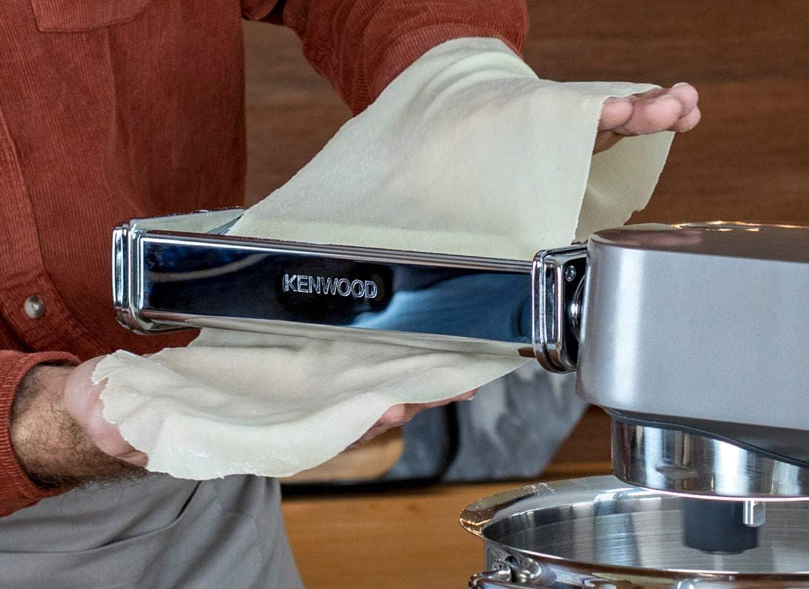 Kenwood XL KAX99.A0ME Accessories Food Processors for Extra Wide Lasagne 22 Cm, Chrome-Plated Stainless Steel Casing, Roller Rolls Made of Robust Aluminium, Multi-Coloured image number 5