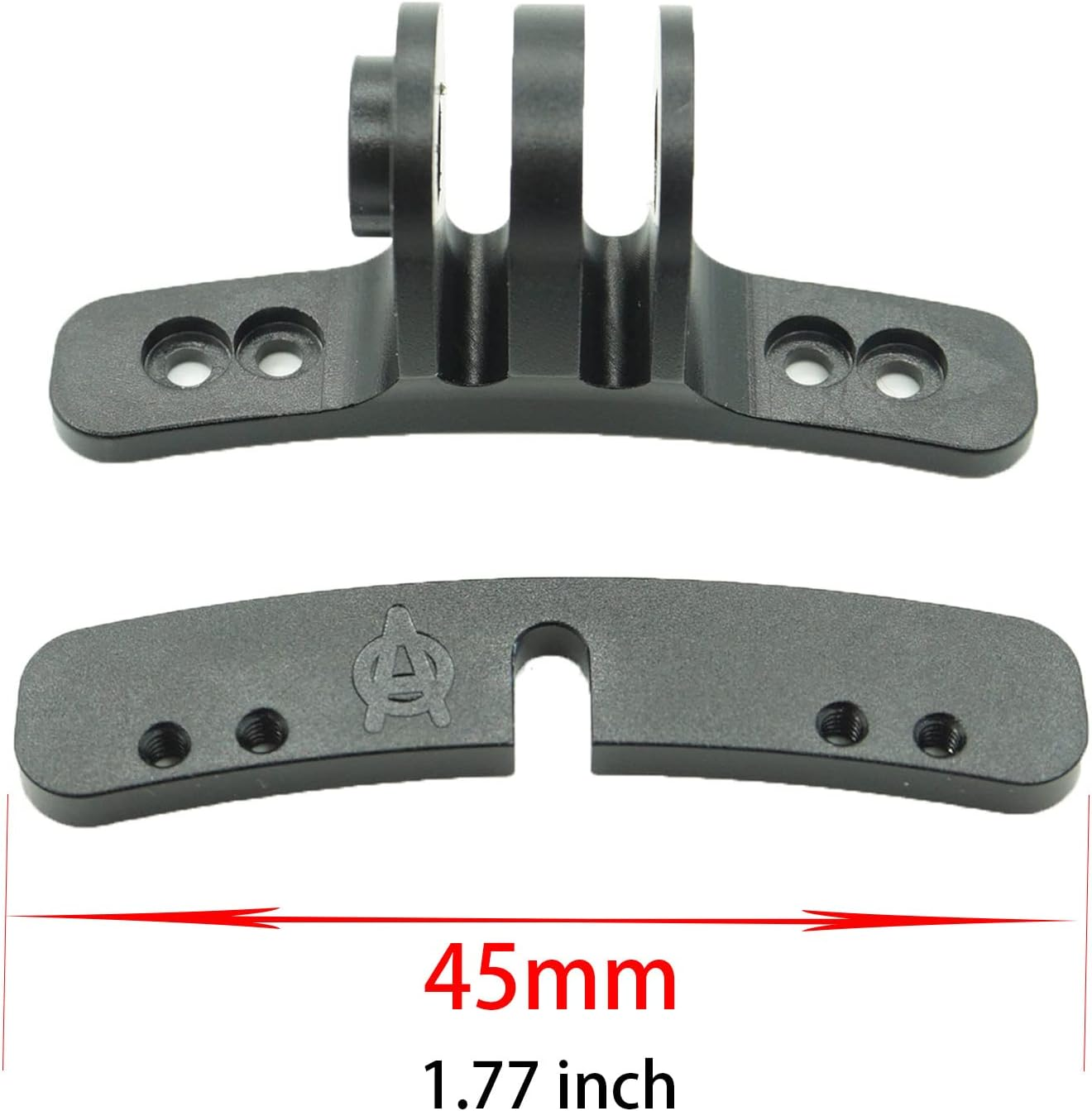 Lyhgogo Paintball Mask Mount Clamps - Camera Goggle Connection Adapter Aluminum I4 I5 Go Pro EVS Helmet Base - Gold image number 2