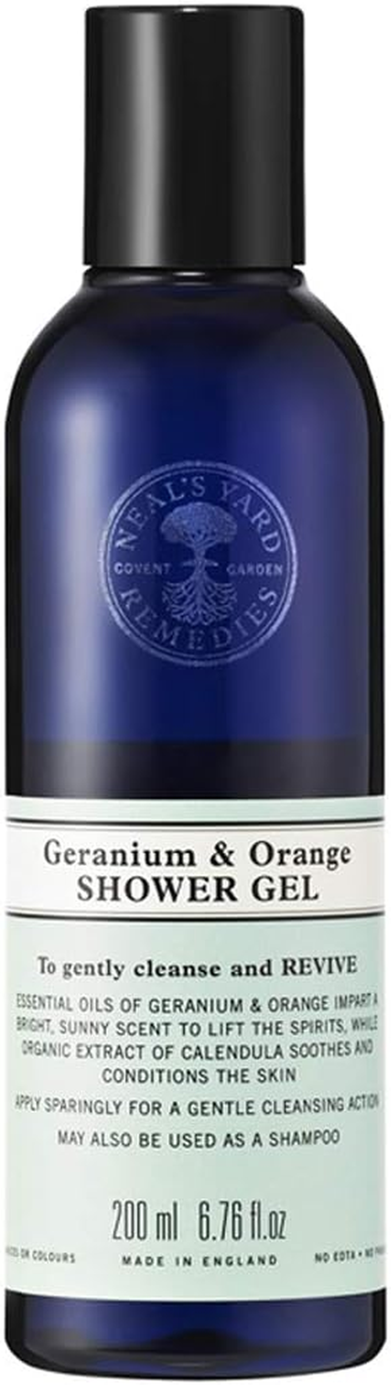 Japan Health and Personal - Neal'S Yard Remedies Geranium & Orange Shower Gel (Body Wash) 200Ml *AF27* image number 1