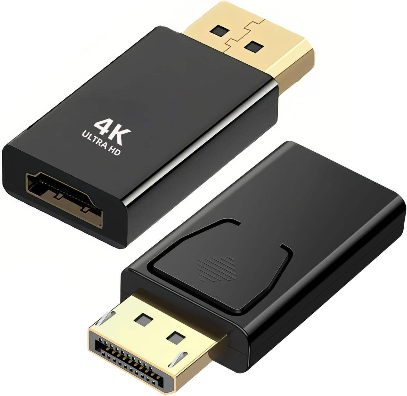 2 Pack Displayport to HDMI Adapter, 4K DP to HDMI Converter Displayport 1.4V Nickel Plated, DP Male to HDMI Female for Desktop, Laptop, Projector, HDTV image number 6