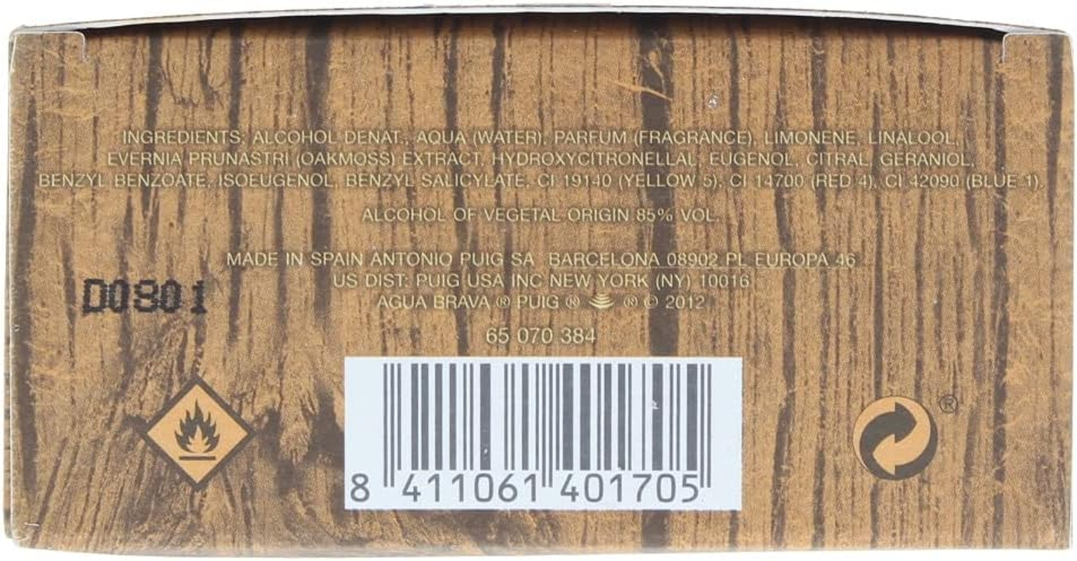 Antonio Puig Agua Brava Eau De Cologne Spray for Men, 100Ml